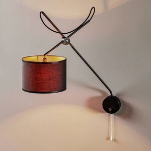 Euluna Viper væglampe med fleksibel ramme, sort