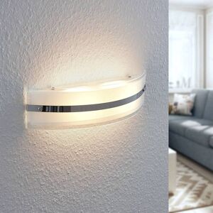 Lindby LED væglampe Zinka af glas, 37,5 cm