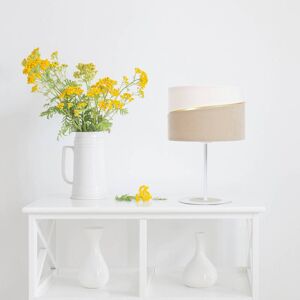 Euluna Susan bordlampe, hvid/beige/guld