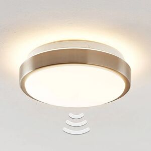 Lindby Camille LED-loftlampe sensor Ø 26 cm nikkel