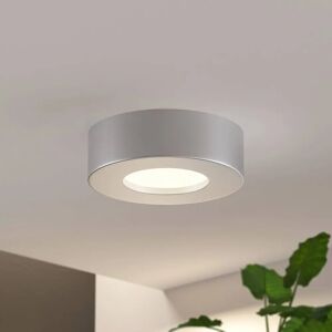 Prios LED-loftlampe Edwina, sølv, 12,2 cm, 2 stk, dæmpbar