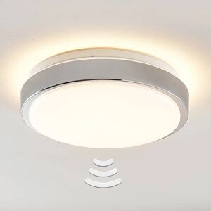 Lindby Camille LED-loftlampe sensor, Ø 33 cm, krom