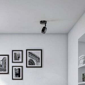 Lindby Jyla spotlight, sort, GX53, 2.700 K, 1-lampe