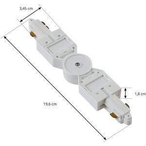 Lindby-stik Linaro, hvid, justerbar, 1-faset