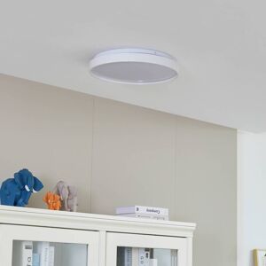 Lindby Smart LED-loftslampe Mirren, hvid, metal, CCT, Tuya