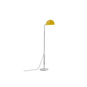 DCW - Mezzaluna Gulvlampe White Marble/Yellow