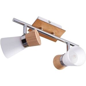 Lindby - Vivica 2 Loftlampe White/Light Wood/Chrome