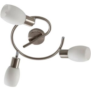 Lindby - Arda 3 Loftlampe Stainless Steel/Opal