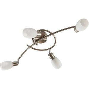 Lindby - Arda 4 Loftlampe L65 Stainless Steel/Opal