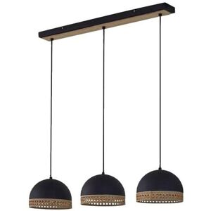 Lindby - Lonnaris 3 Pendel Black/Nature