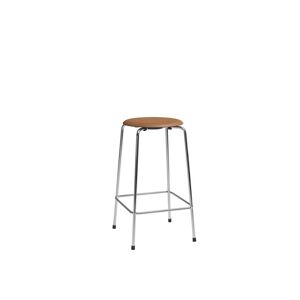 Fritz Hansen - High Dot™ Counter Stool 4-legs Wild leather Walnut