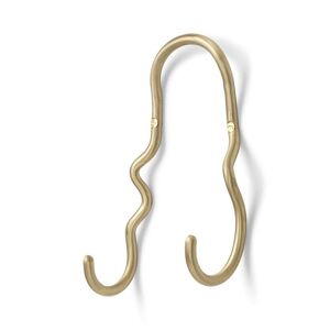 ferm LIVING - Curvature Double Hook Brass