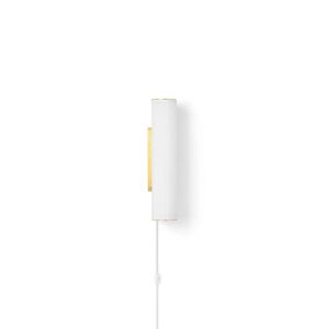 ferm LIVING - Vuelta Væglampe 40 White/Brass