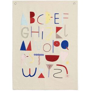 ferm LIVING - Alphabet Fabric Poster Off-White