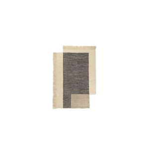 ferm LIVING - Counter Rug 140 x 200 Charcoal/Off-White