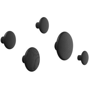 Muuto - Dots Wood Set Of 5 Black