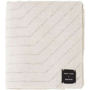 Made By Hand - Pinstripe Throw White