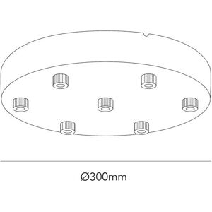 Light-Point - Ceiling Base Ø300/7 Pendler Hvid