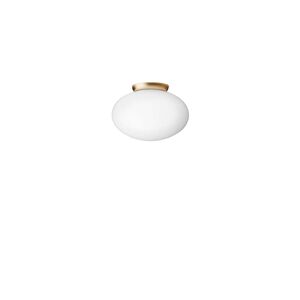 Nuura - Rizzatto 301 Væg-/Loftlampe Satin Brass/Opal