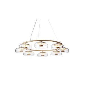 Nuura - Blossi 8 Lysekrone Nordic Gold/Clear