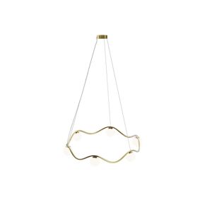 Rebello Decor - Circle of Life Lysekrone V2 Ø91 Coated Brass/Opal White