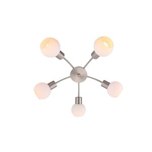 Lindby - Elaina 5 Loftlampe Nickel/Opal