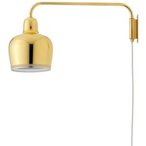 Artek - A330S Golden Bell Væglampe Brass/White