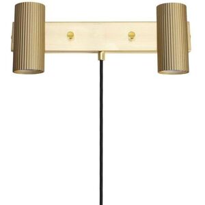 Globen Lighting - Hubble 2 Væglampe Brushed Brass