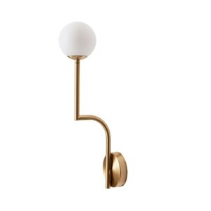 Pholc - Mobil 46 Væglampe Hardwired Brass/Opal