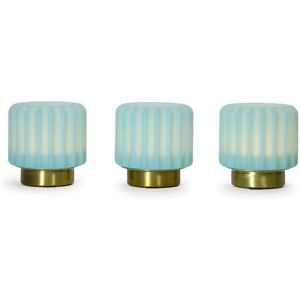 Atelier Pierre - Dentelles 9 Portable Bordlampe 3 pcs. Ø9 Pistachio/Gold