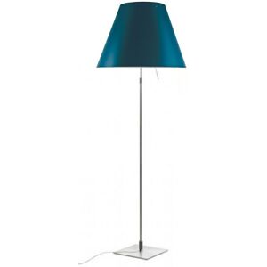 Luceplan - Costanza Gulvlampe m/Dimmer Alu/Petroleum Blue