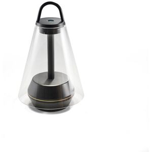 Prandina - Shuttle T3 Portable Bordlampe Clear/Matt Black