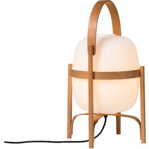 Santa & Cole - Cesta Bordlampe Wood/White Opal Glass