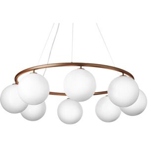 Nuura - Miira 8 Circular Lysekrone Dark Bronze/Opal White