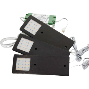 Loevschall Stella Påbygningsspots 3-Kit, Led, M. Bluetooth, Sort