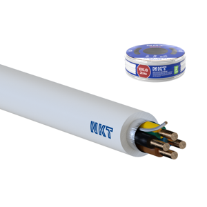 NKT 50 Meter Kabel Exlq Xtra Dca 3g2,5 Hvid, 90°, R50