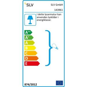 SLV Enola B Pendel, 1f, Gu10, Hvid  Hvid