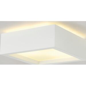 SLV Plastra 104 Loftlampe, E27, Firkantet, Max. 15w, Hvid  Hvid