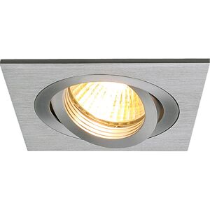 SLV New Tria I Gu10 Downlight, Firkantet, Børstet Alu, Maks. 50w