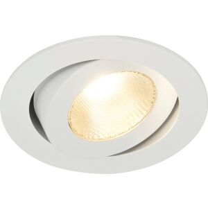 SLV Kantone Justerbar, Round, Hvid, 13w Led, Varm Hvid  Hvid