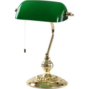 Eglo Banker Bordlampe, Grøn/messing