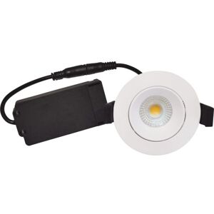 Nordtronic Velia Low Profile Indbygningsspot, Mat Hvid, 2700k