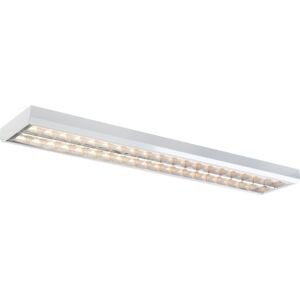 Lareno Modus Kontorarmatur, 120 Cm, 2 X Led Rør, Alu Gitter, 3000k