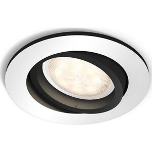 Philips Hue Milliskin Rundt Indbygningsspot, Aluminium  Aluminium