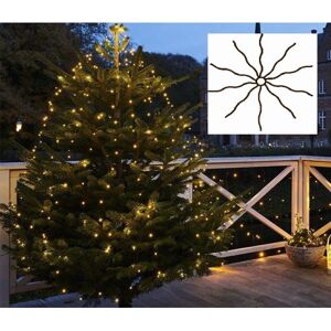 Sirius Knirke Varm Hvid Lyskæde Til Juletræer, 210 Cm  Grøn