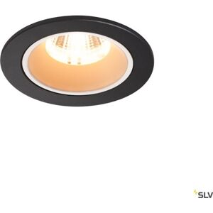 SLV Numinos S, Indbygningsspot, 8w, 2700k, 55°, Sort/hvid