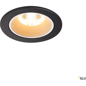 SLV Numinos S, Indbygningsspot, 8w, 3000k, 40°, Sort/hvid  Sort