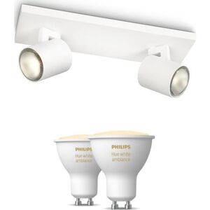 Philips Runner Spotlampe, 2 Spots, Hue White Ambiance Pærer  Hvid