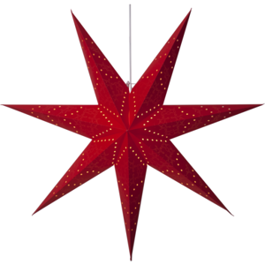 Star Trading Sensy Papirstjerne, Rød, 100 Cm