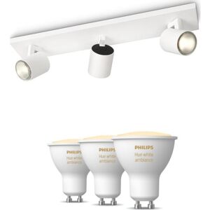Philips Runner Spotlampe, 3 Spots, Hue White Ambiance Pærer  Hvid